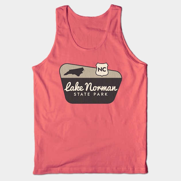 Lake Norman State Park North Carolina Welcome Sign Tank Top by Go With Tammy